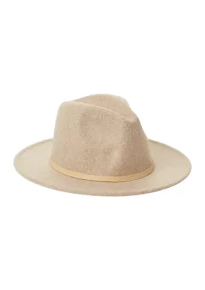 Heathered Felt Horsebit Hat 