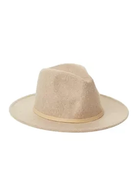 Heathered Felt Horsebit Hat 