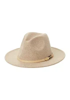 Heathered Felt Horsebit Hat 