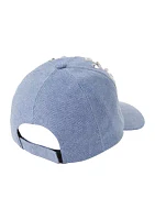 Rhinestone Denim Ballcap