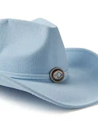 Suede Tie Concho Cowboy Hat