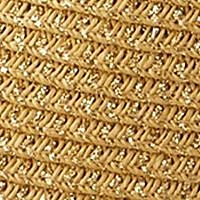Metallic Straw Face Framing Hat