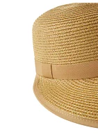 Metallic Straw Face Framing Hat