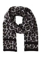 Brushed Three Color Leopard Scarf