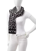 Brushed Three Color Leopard Scarf