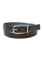 Reversible Croc Leather Belt