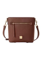 Saffiano Small Zip Crossbody Bag