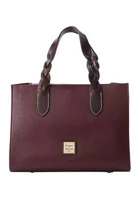 Saffiano Trim Satchel