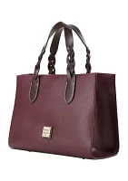 Saffiano Trim Satchel