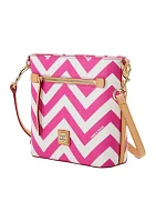 Chevron Small Zip Crossbody Bag