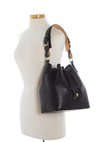 Lucca Leather Drawstring Shoulder Bag