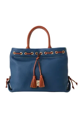 Pebble Grain Tassel Tote