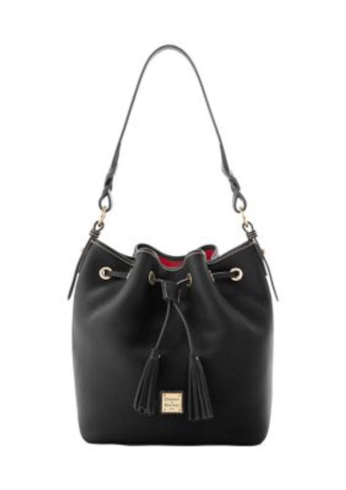 Pebble Grain Tasha Drawstring Shoulder Bag