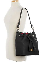 Pebble Grain Tasha Drawstring Shoulder Bag