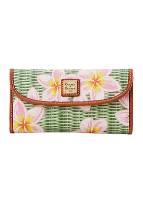 Plumeria Continental Clutch