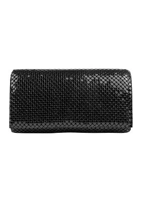 Metal Mesh Flap Clutch