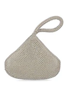 Staci Wristlet Sparkle Mesh Bag