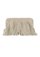 Lorna - Gathered Diamond Mesh Clutch