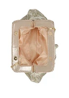 Lorna - Gathered Diamond Mesh Clutch