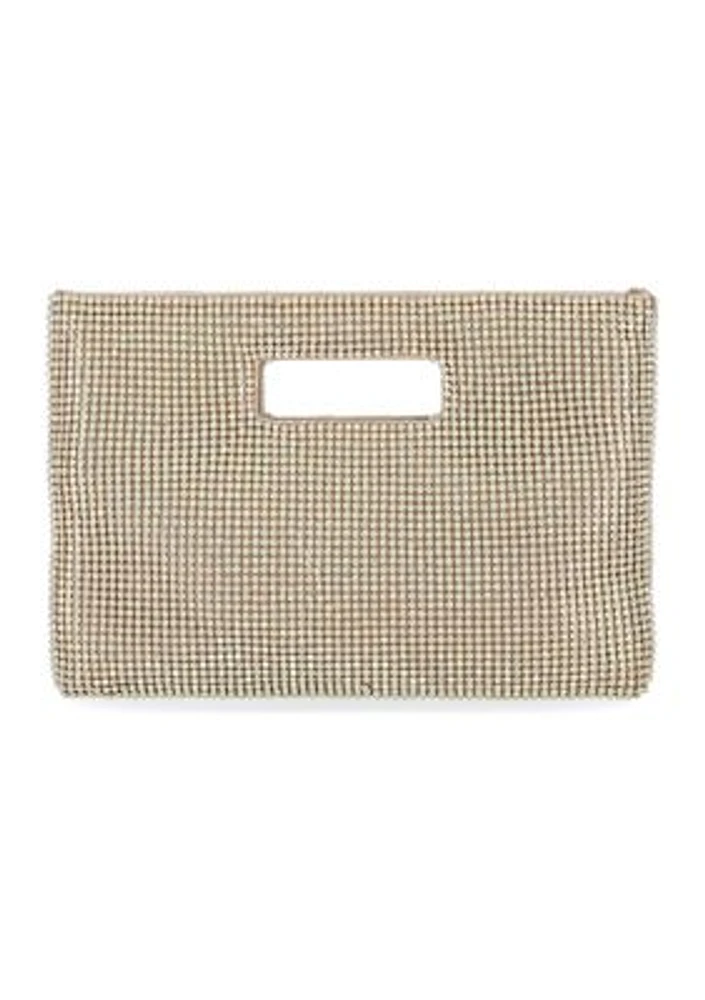 Asher Diamond Mesh Cut Out Handle Clutch