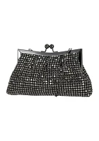 Pauline - Oversized Diamond Mesh Frame Bag