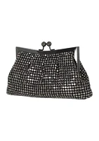 Pauline - Oversized Diamond Mesh Frame Bag