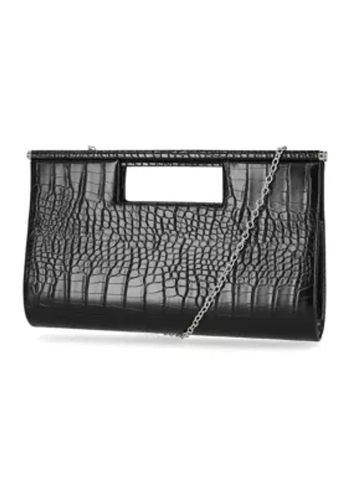 Yvette - Croco Top Handle Bag