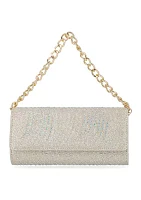 Max - Lurex with Stones Shoulder Clutch