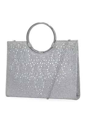 Lena - Lurex® Stones Ring Handle Bag