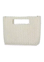 Doreen - Cutout Handle Pearl Clutch