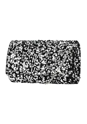 Chloe - Velvet Sequins Flap Bag