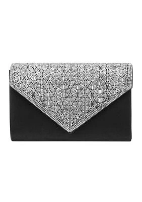 Oriana - V Flap Beaded Clutch