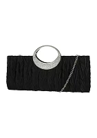 Angie Satin Cut Out Handle Clutch