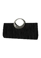 Angie Satin Cut Out Handle Clutch