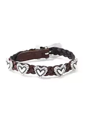 Brighton® Roped Heart Braid Bandit Bracelet