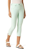 Women's Essential Denim Mid Rise Capri Leggings