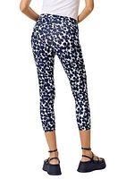 Women's Shade Floral Cotton Capri Leggings