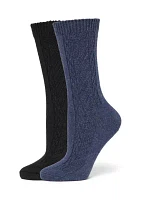 Seed Stitch Boot Sock 2-Pair Pack