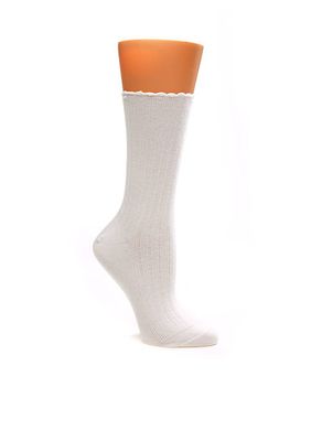 Scallop Pointelle Socks - Single Pair