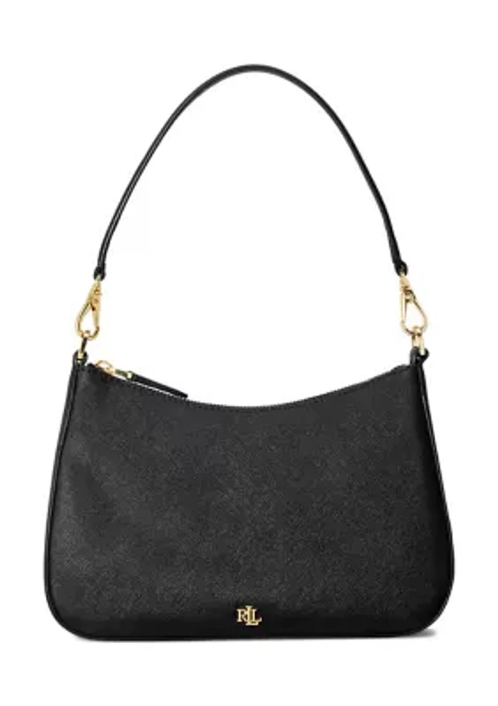 Crosshatch Leather Medium Danni Shoulder Bag