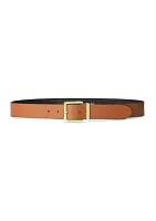 Reversible Crosshatch Leather Belt