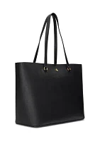 Crosshatch Leather Large Karly Tote Bag