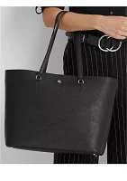 Crosshatch Leather Large Karly Tote Bag