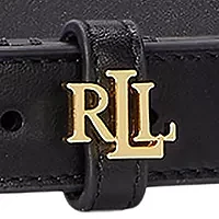 Logo Keeper Leather Skinny Belt