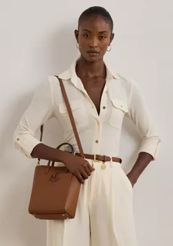 Pebbled Leather Small Cameryn Tote Bag