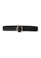 Slide-Buckle Leather Belt