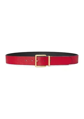 Reversible Crosshatch Leather Belt