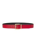 Reversible Crosshatch Leather Belt