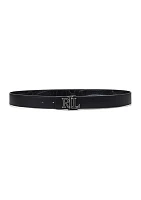 Logo Reversible Crocodile Embossed Belt