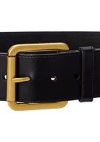 Vachetta Leather Wide Belt